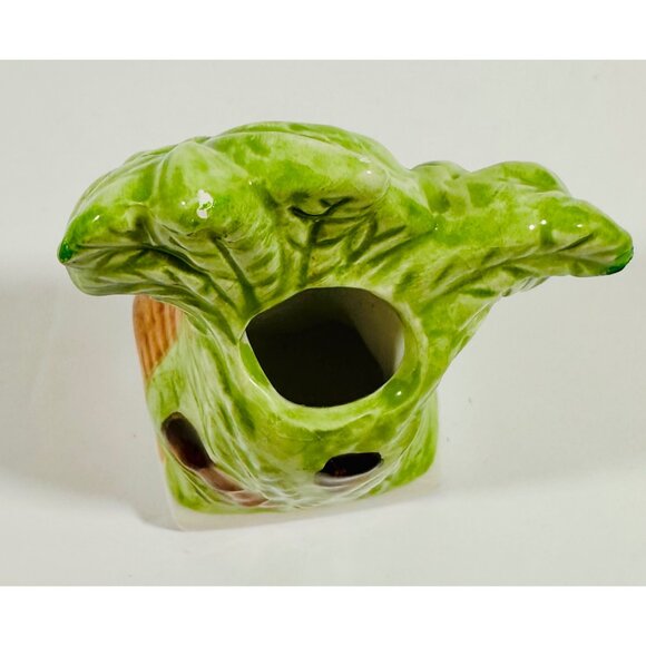 Vintage California Flamingo & Palm Tree Ceramic Toothpick Holder Decoration - Picture 7 of 12